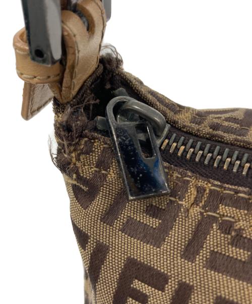 FENDI（フェンディ）FENDI (フェンディ) ハンドバッグ ブラウン×ベージュの古着・服飾アイテム