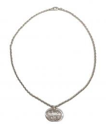 GUCCI（グッチ）の古着「インターロッキングGネックレス」｜シルバー