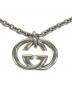 GUCCI (グッチ) インターロッキングGネックレス シルバー：18000円