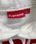 SUPREME (シュプリーム) banner Pullover Big Logo Hoodie ホワイト×レッド サイズ:L：18000円