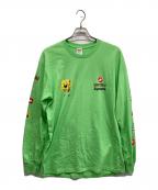 SUPREME×SPONGEBOBシュプリーム×スポンジボブ）の古着「長袖カットソー」｜グリーン