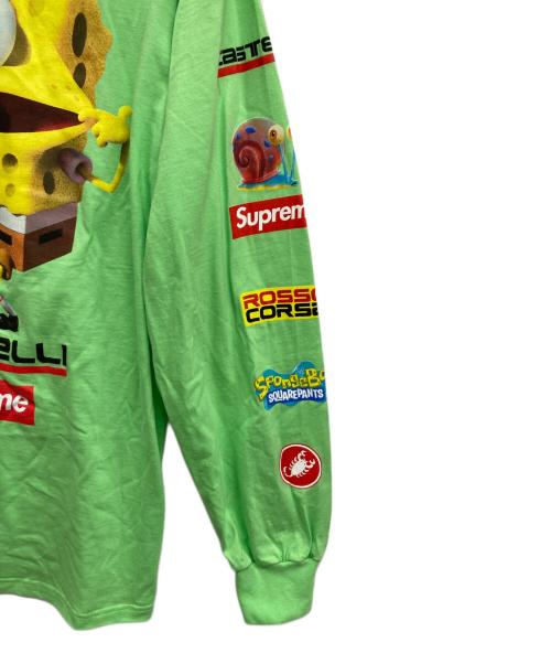SUPREME（シュプリーム）SUPREME (シュプリーム) SPONGEBOB (スポンジボブ) 長袖カットソー グリーン サイズ:Lの古着・服飾アイテム