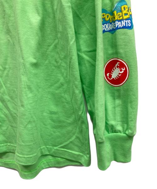 SUPREME（シュプリーム）SUPREME (シュプリーム) SPONGEBOB (スポンジボブ) 長袖カットソー グリーン サイズ:Lの古着・服飾アイテム