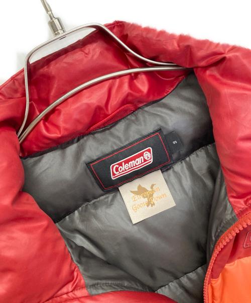 Coleman（コールマン）Coleman (コールマン) ダウンジャケット レッド×オレンジ サイズ:Sの古着・服飾アイテム