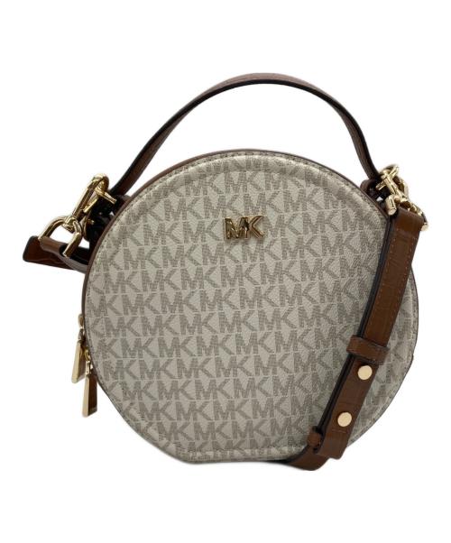 MICHAEL KORS（マイケル・コース）MICHAEL KORS (マイケル・コース) ショルダーバッグ ブラウン×ホワイトの古着・服飾アイテム