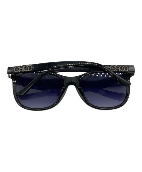 JIMMY CHOO（ジミーチュウ）JIMMY CHOO (ジミーチュウ) サングラス ブラック×ブルー サイズ:56□17-140の古着・服飾アイテム