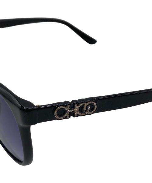 JIMMY CHOO（ジミーチュウ）JIMMY CHOO (ジミーチュウ) サングラス ブラック×ブルー サイズ:56□17-140の古着・服飾アイテム