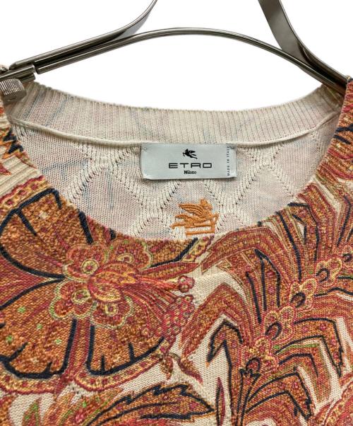 ETRO（エトロ）ETRO (エトロ) 薄手ニット ブラウン サイズ:XLの古着・服飾アイテム