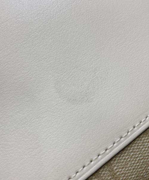 COACH（コーチ）COACH (コーチ) 2WAYバッグ ベージュ×アイボリーの古着・服飾アイテム