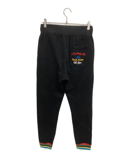 A BATHING APE（ア ベイシング エイプ）A BATHING APE (ア ベイシング エイプ) スウェットパンツ ブラック サイズ:	SIZE Mの古着・服飾アイテム
