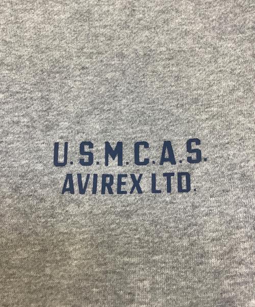 AVIREX（アヴィレックス）AVIREX (アヴィレックス) クルーネックスウェット グレー サイズ:Mの古着・服飾アイテム