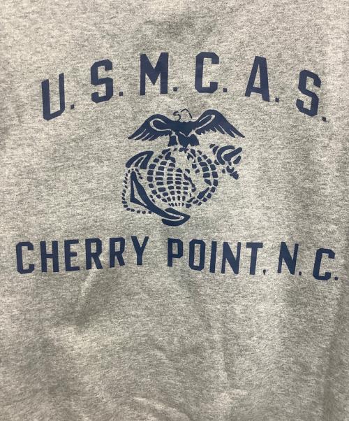 AVIREX（アヴィレックス）AVIREX (アヴィレックス) クルーネックスウェット グレー サイズ:Mの古着・服飾アイテム