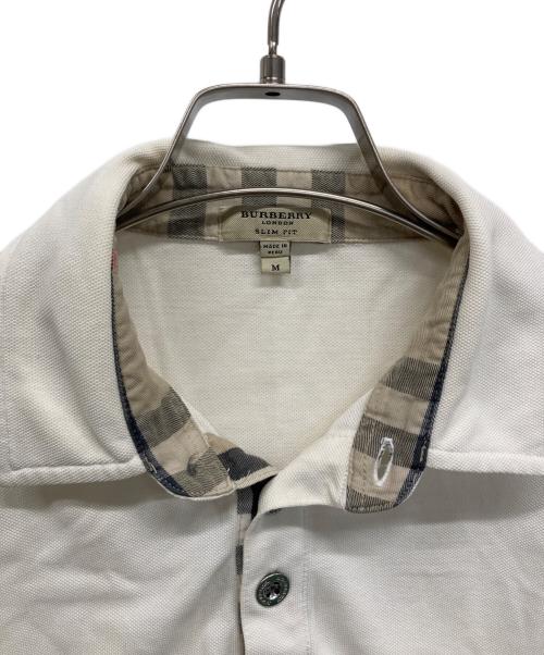 BURBERRY LONDON（バーバリーロンドン）BURBERRY LONDON (バーバリーロンドン) ポロシャツ ホワイト サイズ:Mの古着・服飾アイテム