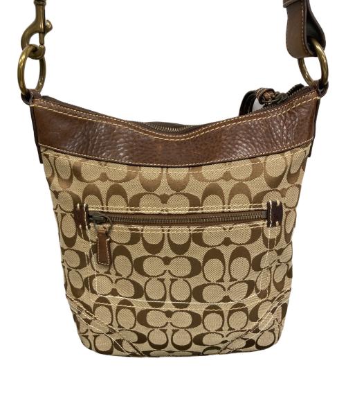COACH（コーチ）COACH (コーチ) ショルダーバッグ ベージュ×ブラウンの古着・服飾アイテム