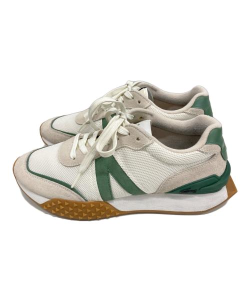 LACOSTE（ラコステ）LACOSTE (ラコステ) スニーカー ホワイト×グリーン サイズ:27の古着・服飾アイテム