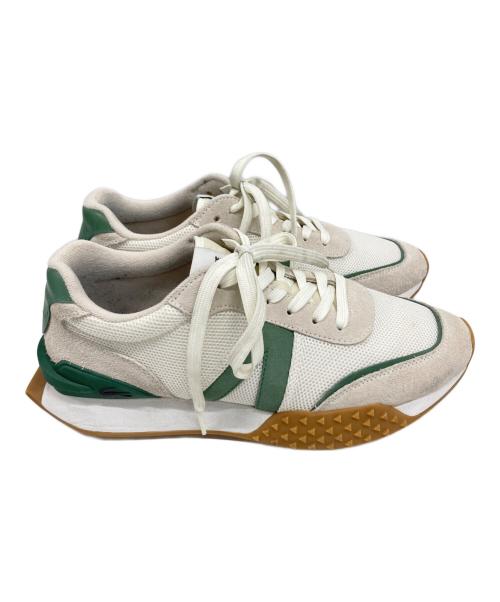 LACOSTE（ラコステ）LACOSTE (ラコステ) スニーカー ホワイト×グリーン サイズ:27の古着・服飾アイテム