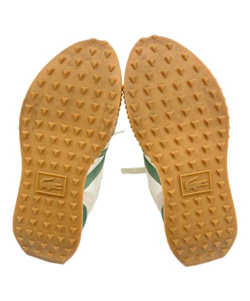 LACOSTE（ラコステ）LACOSTE (ラコステ) スニーカー ホワイト×グリーン サイズ:27の古着・服飾アイテム