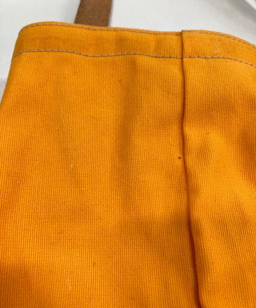 IL BISONTE（イル ビゾンテ）IL BISONTE (イル ビゾンテ) キャンバストートバッグ オレンジ×ベージュの古着・服飾アイテム