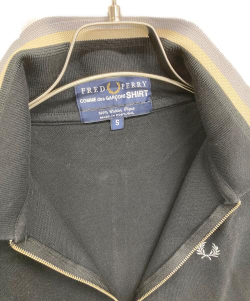 FRED PERRY（フレッドペリー）FRED PERRY (フレッドペリー) COMME des GARCONS (コムデギャルソン) ポロシャツ ブラック サイズ:Sの古着・服飾アイテム