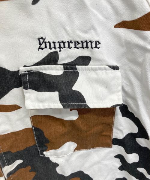 SUPREME（シュプリーム）Supreme (シュプリーム) ジップアップジャケット ブラウン×ホワイト サイズ:Lの古着・服飾アイテム
