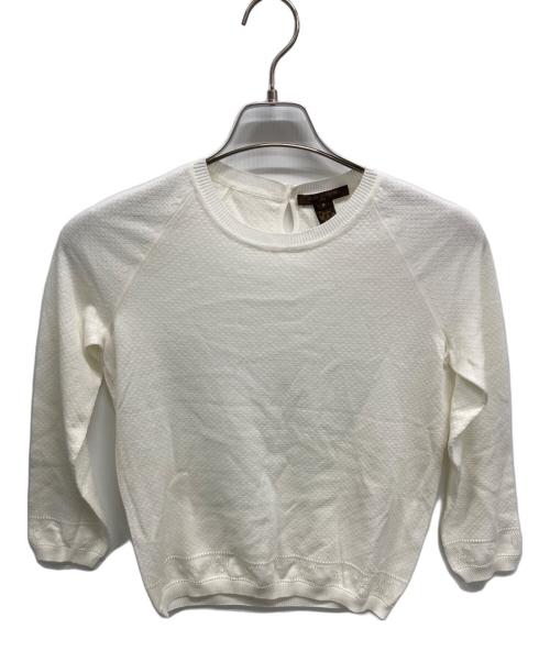 LOUIS VUITTON（ルイ ヴィトン）LOUIS VUITTON (ルイ ヴィトン) 薄手ニット ホワイト サイズ:Sの古着・服飾アイテム