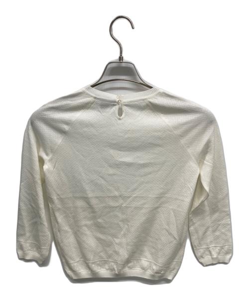 LOUIS VUITTON（ルイ ヴィトン）LOUIS VUITTON (ルイ ヴィトン) 薄手ニット ホワイト サイズ:Sの古着・服飾アイテム