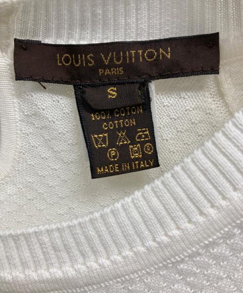 LOUIS VUITTON（ルイ ヴィトン）LOUIS VUITTON (ルイ ヴィトン) 薄手ニット ホワイト サイズ:Sの古着・服飾アイテム