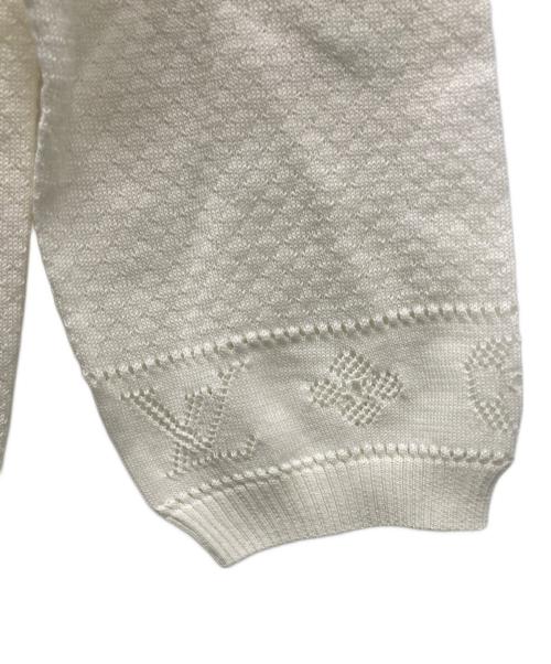 LOUIS VUITTON（ルイ ヴィトン）LOUIS VUITTON (ルイ ヴィトン) 薄手ニット ホワイト サイズ:Sの古着・服飾アイテム