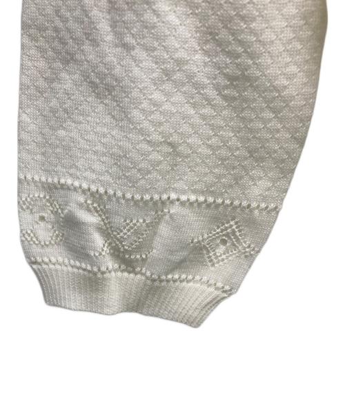 LOUIS VUITTON（ルイ ヴィトン）LOUIS VUITTON (ルイ ヴィトン) 薄手ニット ホワイト サイズ:Sの古着・服飾アイテム