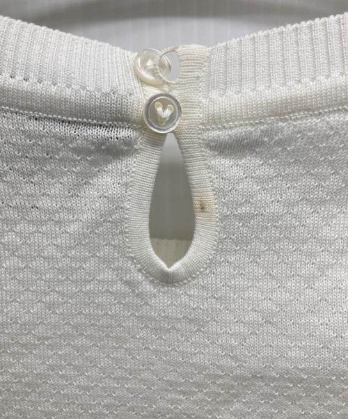 LOUIS VUITTON（ルイ ヴィトン）LOUIS VUITTON (ルイ ヴィトン) 薄手ニット ホワイト サイズ:Sの古着・服飾アイテム