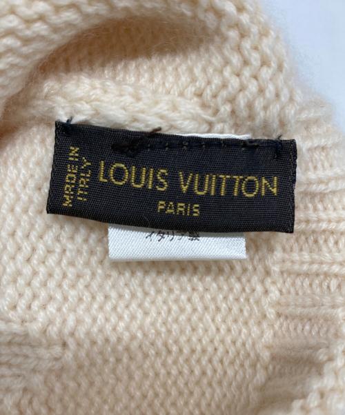 LOUIS VUITTON（ルイ ヴィトン）LOUIS VUITTON (ルイ ヴィトン) ニット帽 アイボリーの古着・服飾アイテム