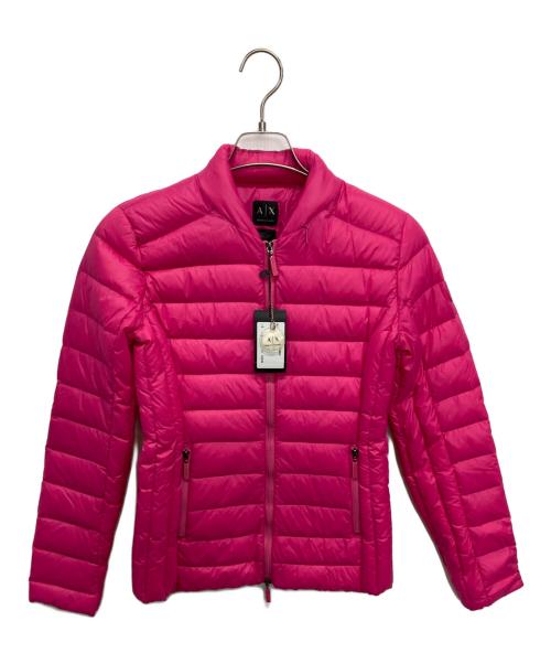 ARMANI EXCHANGE（アルマーニ エクスチェンジ）ARMANI EXCHANGE (アルマーニ エクスチェンジ) ダウンジャケット ショッキングピンク サイズ:S 未使用品の古着・服飾アイテム