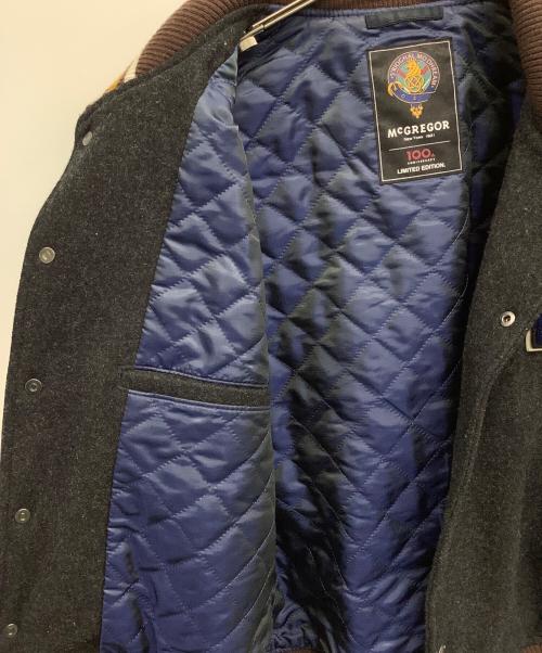 McGREGOR（マックレガー）McGREGOR (マックレガー) 100周年記念モデルアワードジャケット グレー×ブラウン サイズ:SIZE Mの古着・服飾アイテム