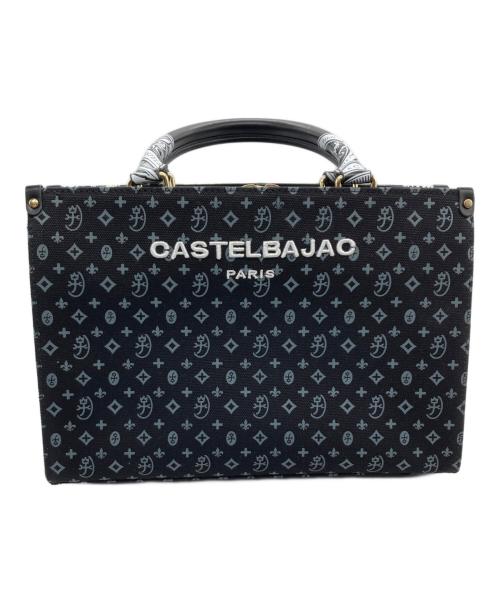 CASTELBAJAC（カステルバジャック）CASTELBAJAC (カステルバジャック) 2WAYバッグ ブラック×ホワイトの古着・服飾アイテム