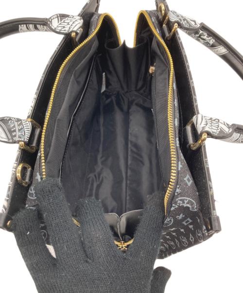 CASTELBAJAC（カステルバジャック）CASTELBAJAC (カステルバジャック) 2WAYバッグ ブラック×ホワイトの古着・服飾アイテム