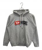 DIESELディーゼル）の古着「プルオーバーパーカー」｜グレー