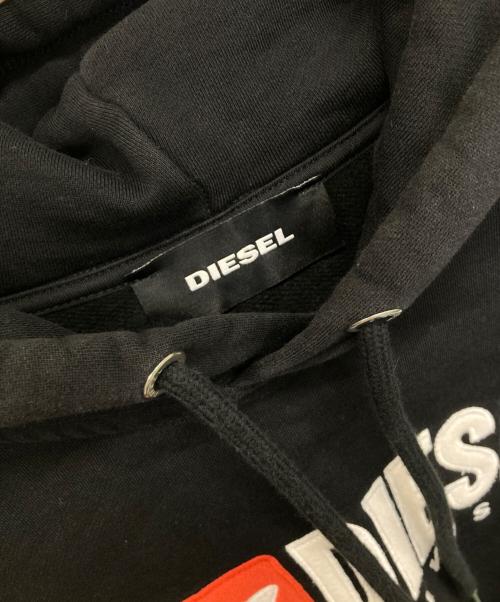 DIESEL（ディーゼル）DIESEL (ディーゼル) プルオーバーパーカー ブラック サイズ:Sの古着・服飾アイテム