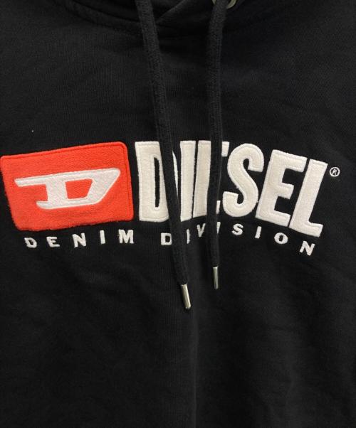 DIESEL（ディーゼル）DIESEL (ディーゼル) プルオーバーパーカー ブラック サイズ:Sの古着・服飾アイテム