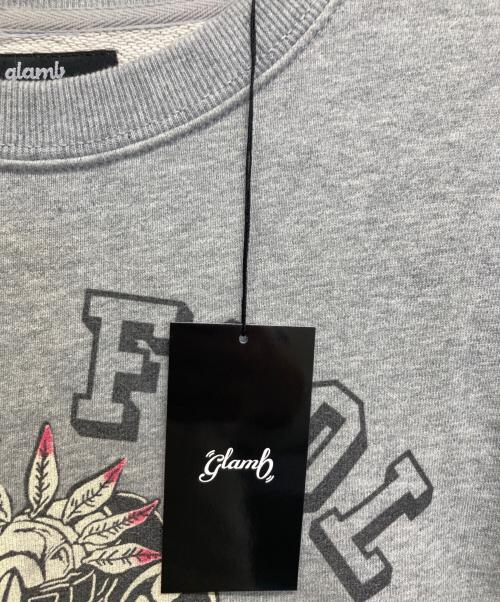 glamb（グラム）glamb (グラム) ジョジョの奇妙な冒険 (ジョジョノキミョウナボウケン) スウェット グレー サイズ:L 未使用品の古着・服飾アイテム