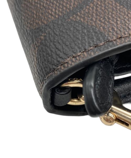 COACH（コーチ）COACH (コーチ) ショルダーバッグ ブラウン×ブラックの古着・服飾アイテム