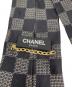 中古・古着 CHANEL (シャネル) ネクタイ ベージュ×ブラック サイズ:-：7000円