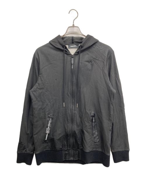 DIESEL（ディーゼル）DIESEL (ディーゼル) ジップアップジャケット ブラック サイズ:SIZE XLの古着・服飾アイテム