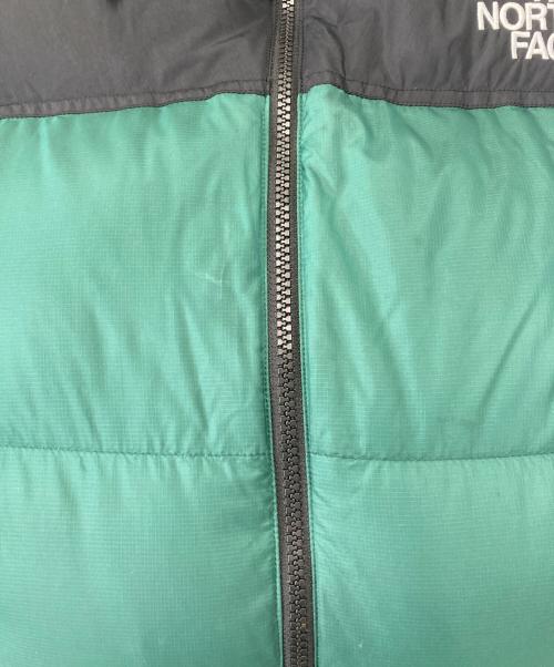 THE NORTH FACE（ザ ノース フェイス）THE NORTH FACE (ザ ノース フェイス) NUPTSE JACKET ブラック×グリーン サイズ:Lの古着・服飾アイテム