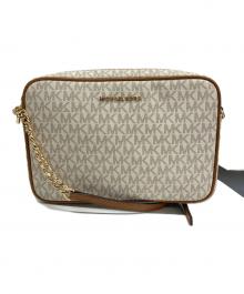 MICHAEL KORS（マイケル・コース）の古着「ショルダーバッグ」｜アイボリー×ライトグレー×ブラウン