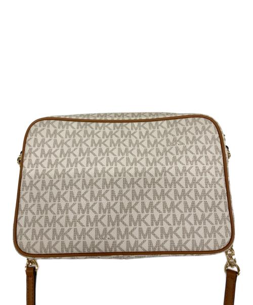 MICHAEL KORS（マイケル・コース）MICHAEL KORS (マイケル・コース) ショルダーバッグ アイボリー×ライトグレー×ブラウンの古着・服飾アイテム