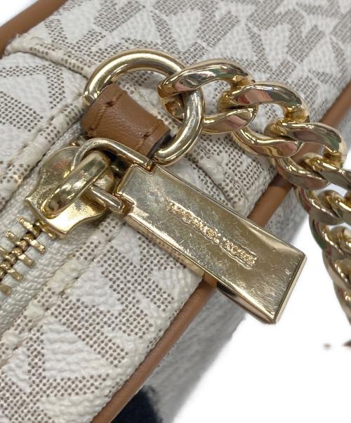 MICHAEL KORS（マイケル・コース）MICHAEL KORS (マイケル・コース) ショルダーバッグ アイボリー×ライトグレー×ブラウンの古着・服飾アイテム