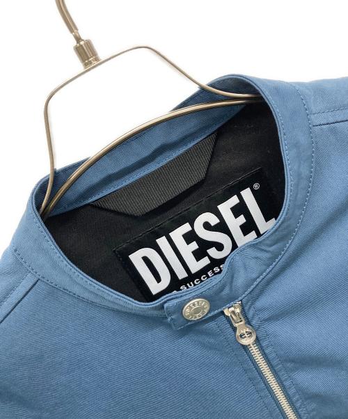 DIESEL（ディーゼル）DIESEL (ディーゼル) ライダースジャケット ブルー サイズ:XSの古着・服飾アイテム