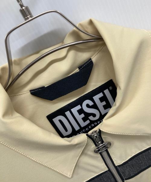 DIESEL（ディーゼル）DIESEL (ディーゼル) ドライバーズジャケット ベージュ サイズ:Mの古着・服飾アイテム