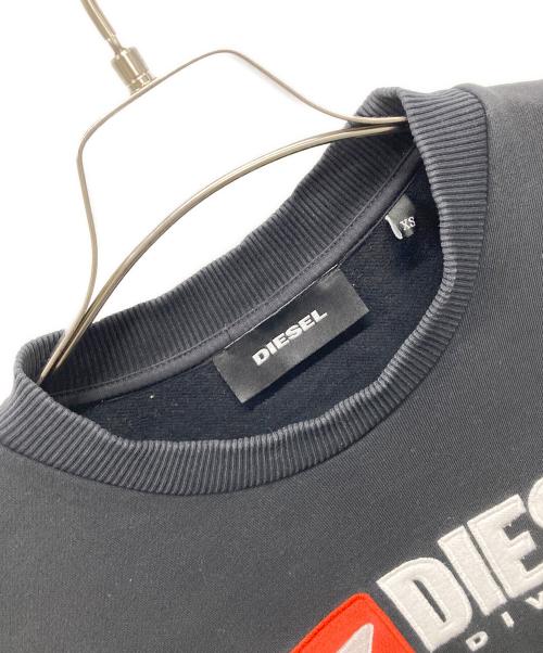 DIESEL（ディーゼル）DIESEL (ディーゼル) ロゴスウェット ブラック サイズ:SIZE XSの古着・服飾アイテム