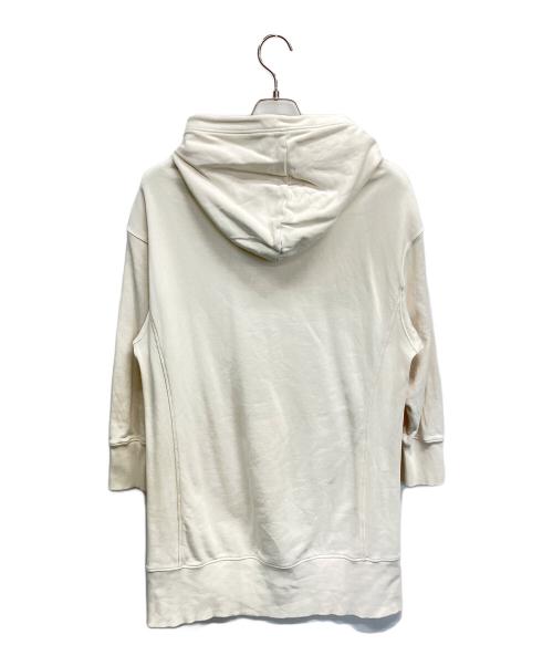 LACOSTE（ラコステ）LACOSTE (ラコステ) ボアワニロゴスウェットフーディードレス ベージュ サイズ:	SIZE 38の古着・服飾アイテム